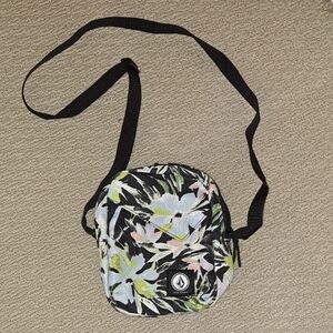 Volcom Floral Crossbody Bag - Used Once. Black, Blue, Pink, Green